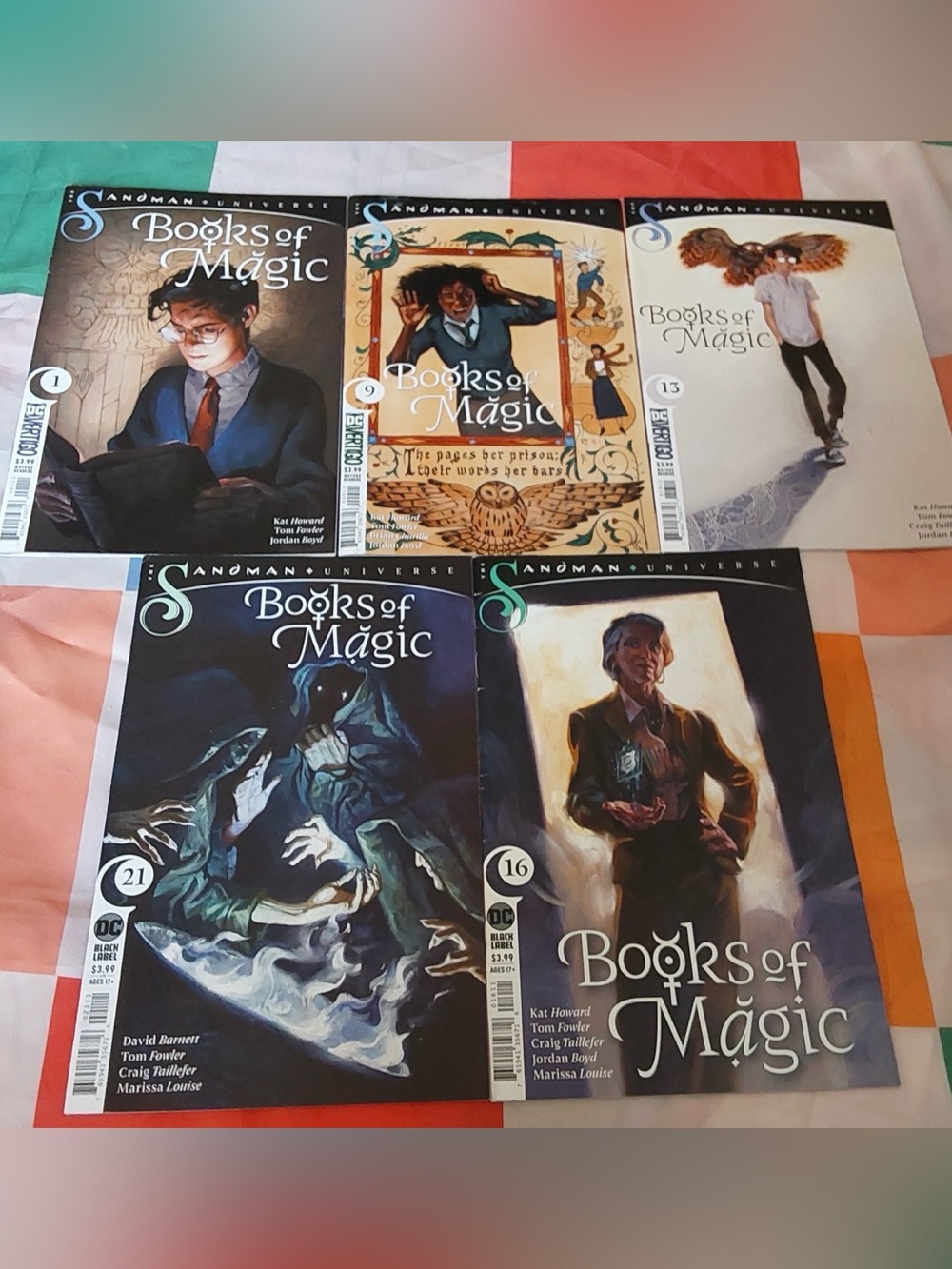 Lot of 5 Books of Magic DC Comics Lot Sandman Universe Comic Book Graphic Novel